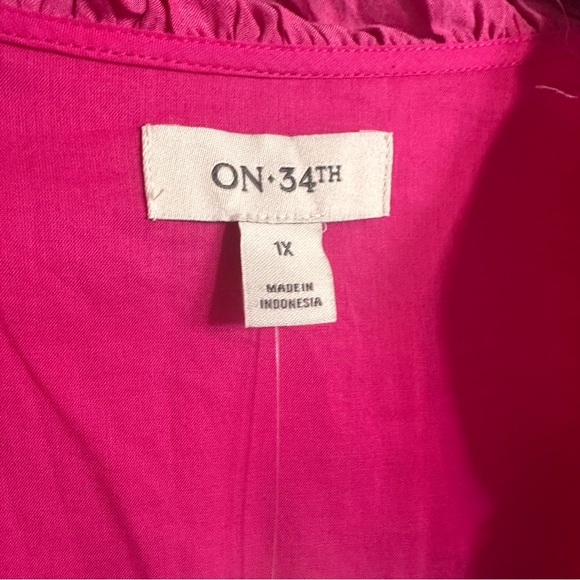 On 34th Plus Size Pink Dress - Picture 6 of 10